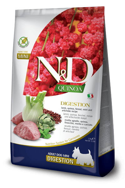 N&D Quinoa Dog Digestion, Lamb & Fennel Adult Mini