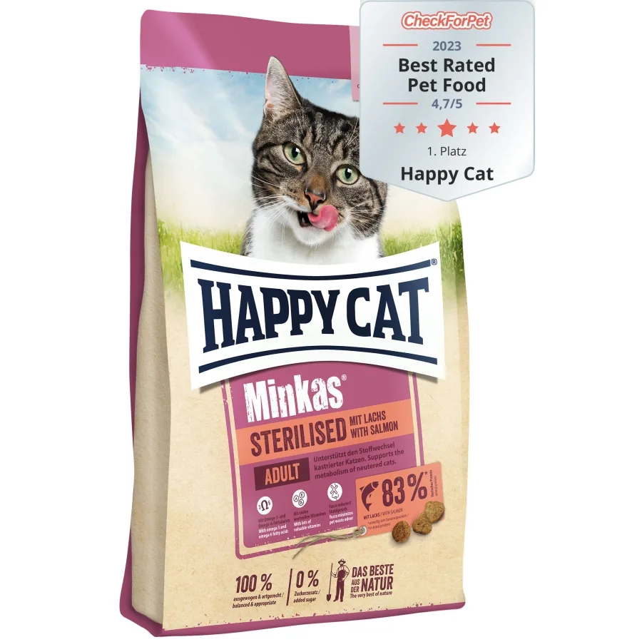 Happy Cat Minkas Sterilised Mit Lachs With Salmon